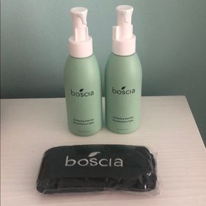 NWOT Boscia Exfoliating Peel Gel with Spa Headband